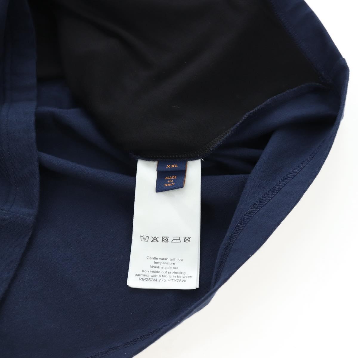 LOUIS VUITTON x NIGO Pharrell Williams T-shirt Navy HTY78WY75 Auth 167608SM