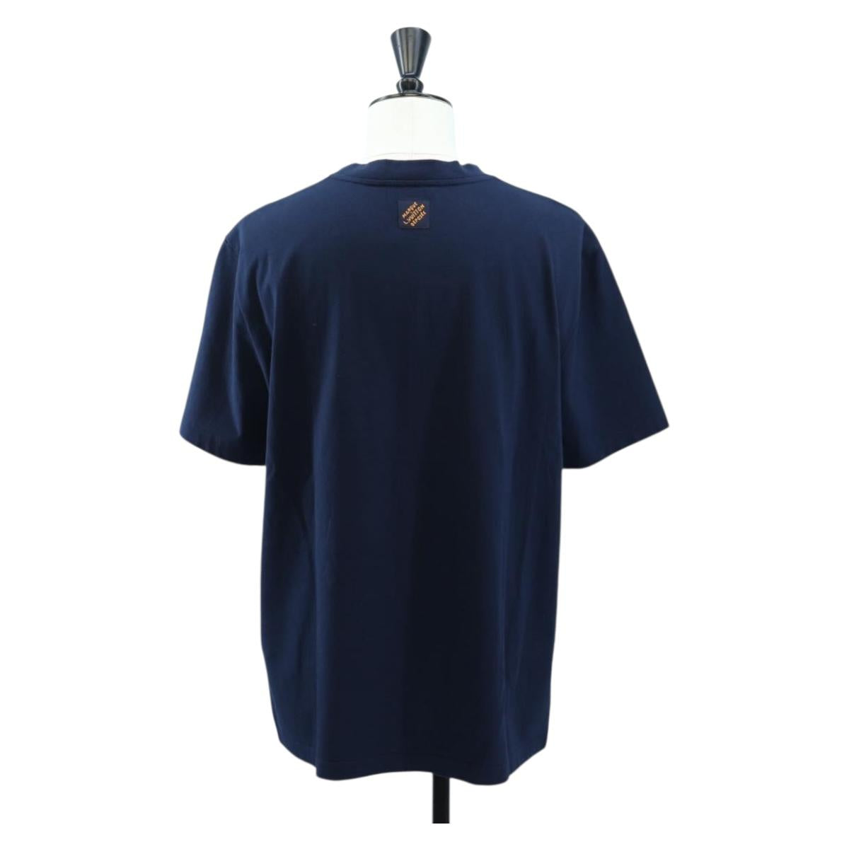 LOUIS VUITTON x NIGO Pharrell Williams T-shirt Navy HTY78WY75 Auth 167608SM