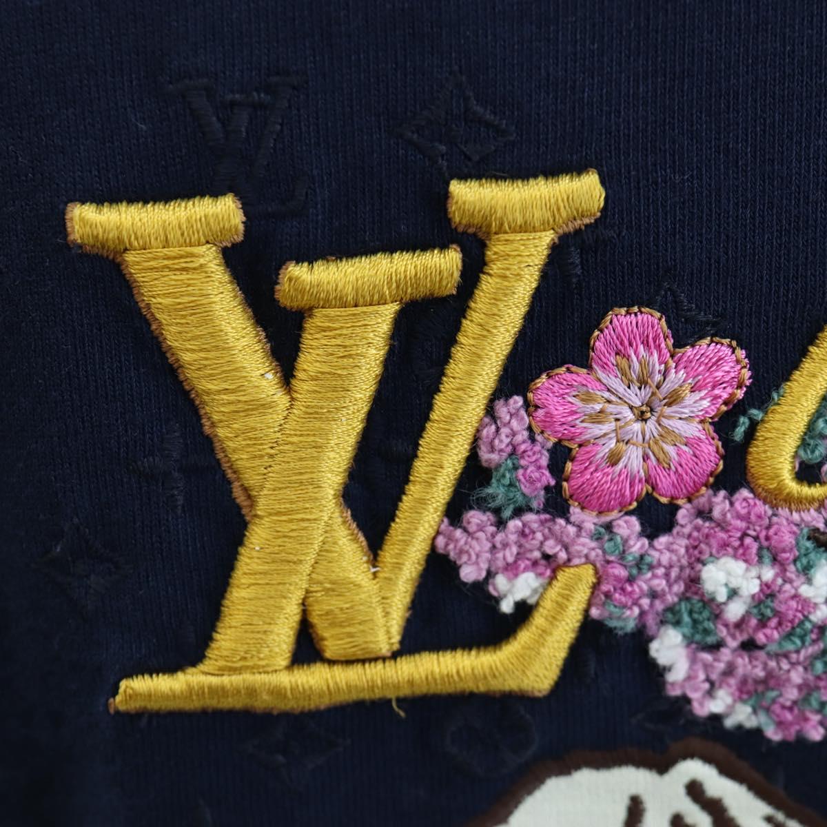 LOUIS VUITTON x NIGO Pharrell Williams T-shirt Navy HTY78WY75 Auth 167608SM