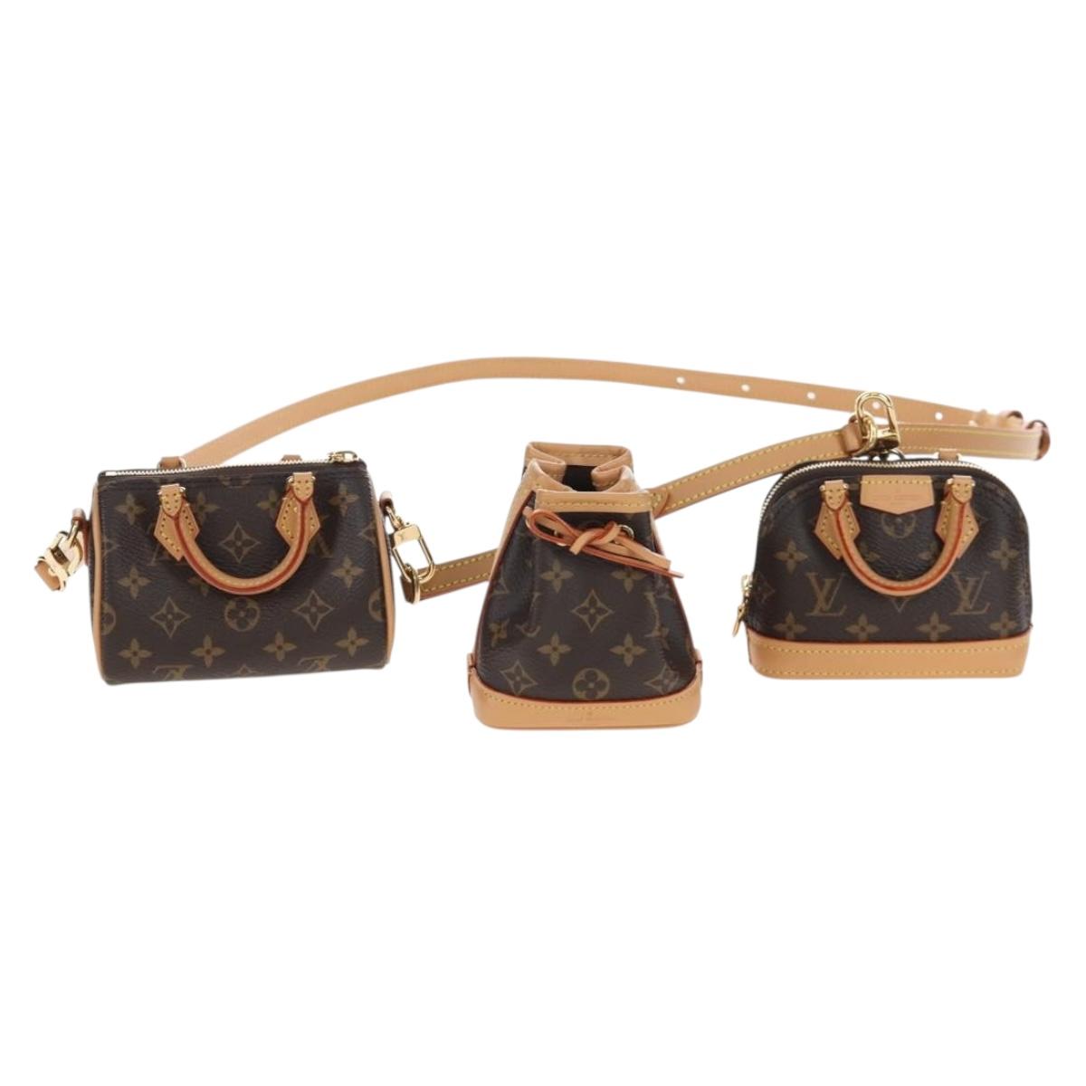 LOUIS VUITTON 2021-2025 Monogram Trio Mini Icon Shoulder M81081 LV Auth 167620SM