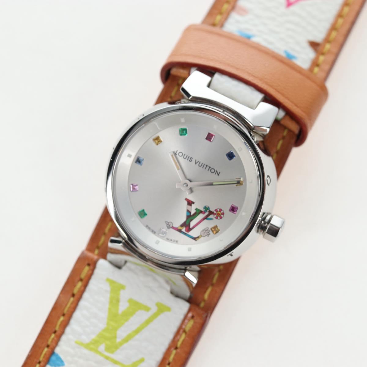 LOUIS VUITTON Love Monogram × Takashi Murakami Tambour Q12130 Auth 167622SAM