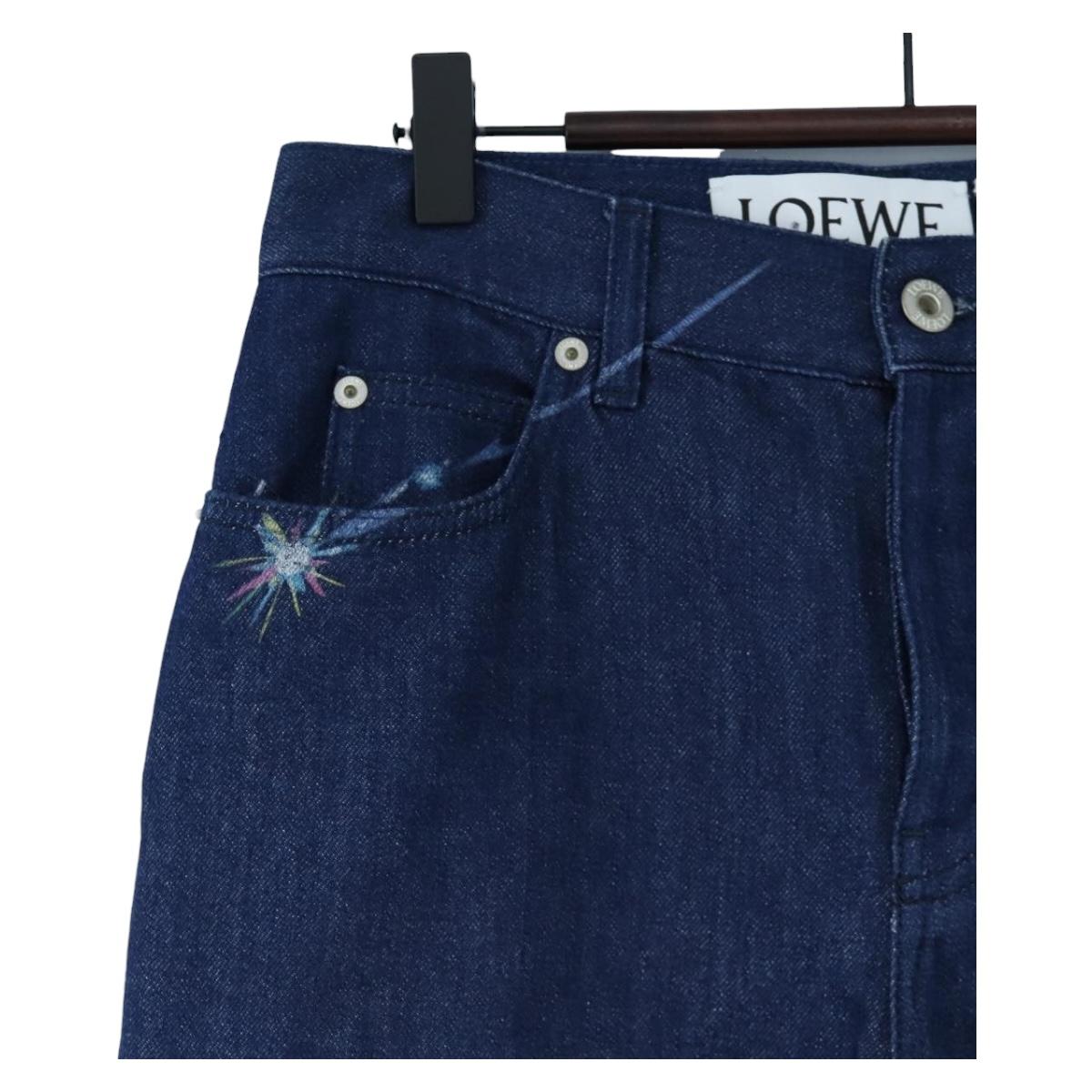 LOEWE x Studio Ghibli Spirited Away Pants Denim 34 Blue Auth 167632M