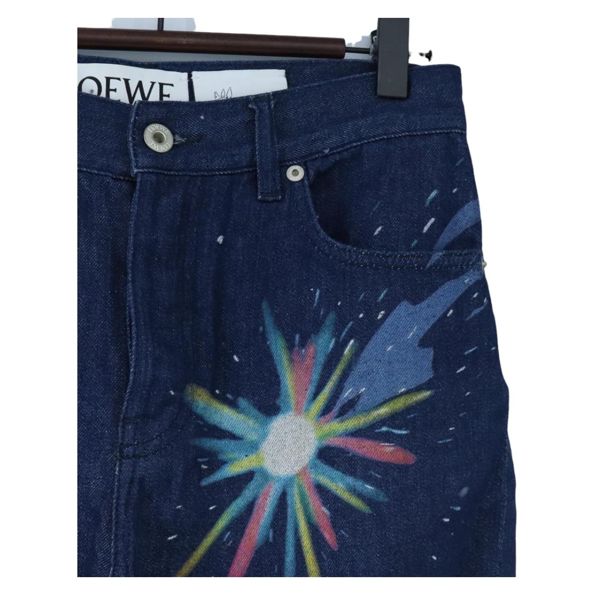 LOEWE x Studio Ghibli Spirited Away Pants Denim 34 Blue Auth 167632M