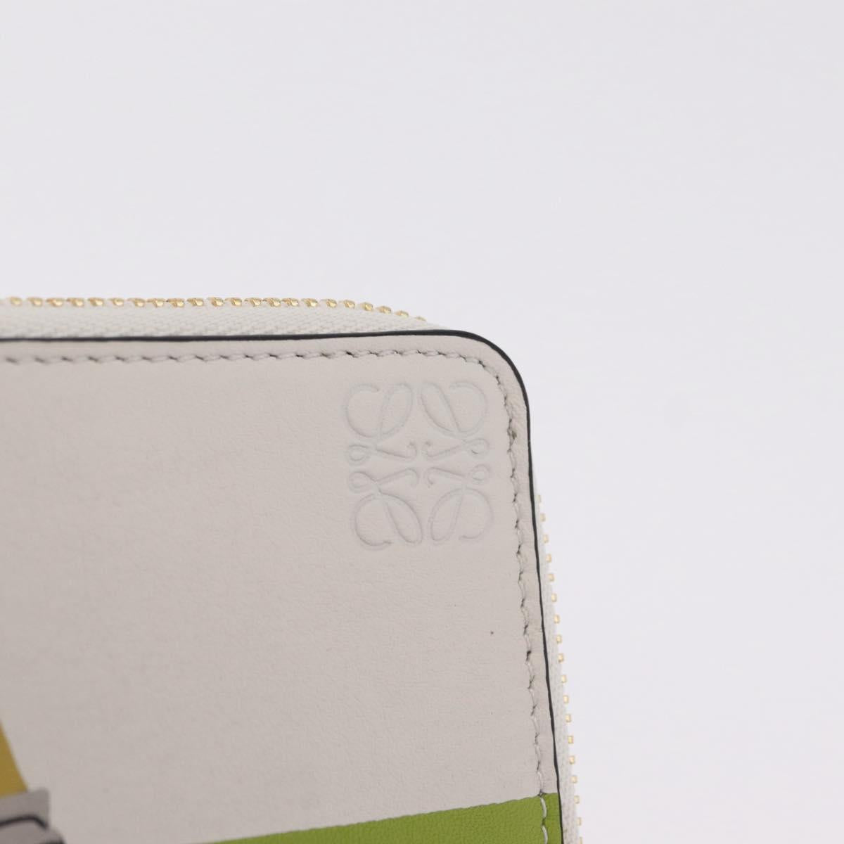 LOEWE x Studio Ghibli Mr. Otori Card Case Leather Beige Gold Auth 167674SM