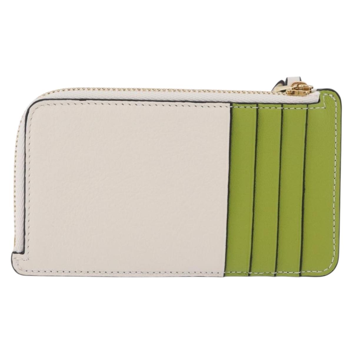 LOEWE x Studio Ghibli Mr. Otori Card Case Leather Beige Gold Auth 167674SM