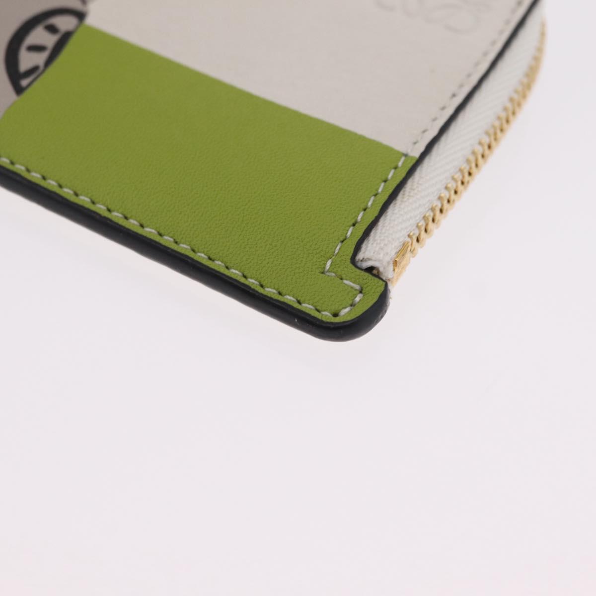 LOEWE x Studio Ghibli Mr. Otori Card Case Leather Beige Gold Auth 167674SM