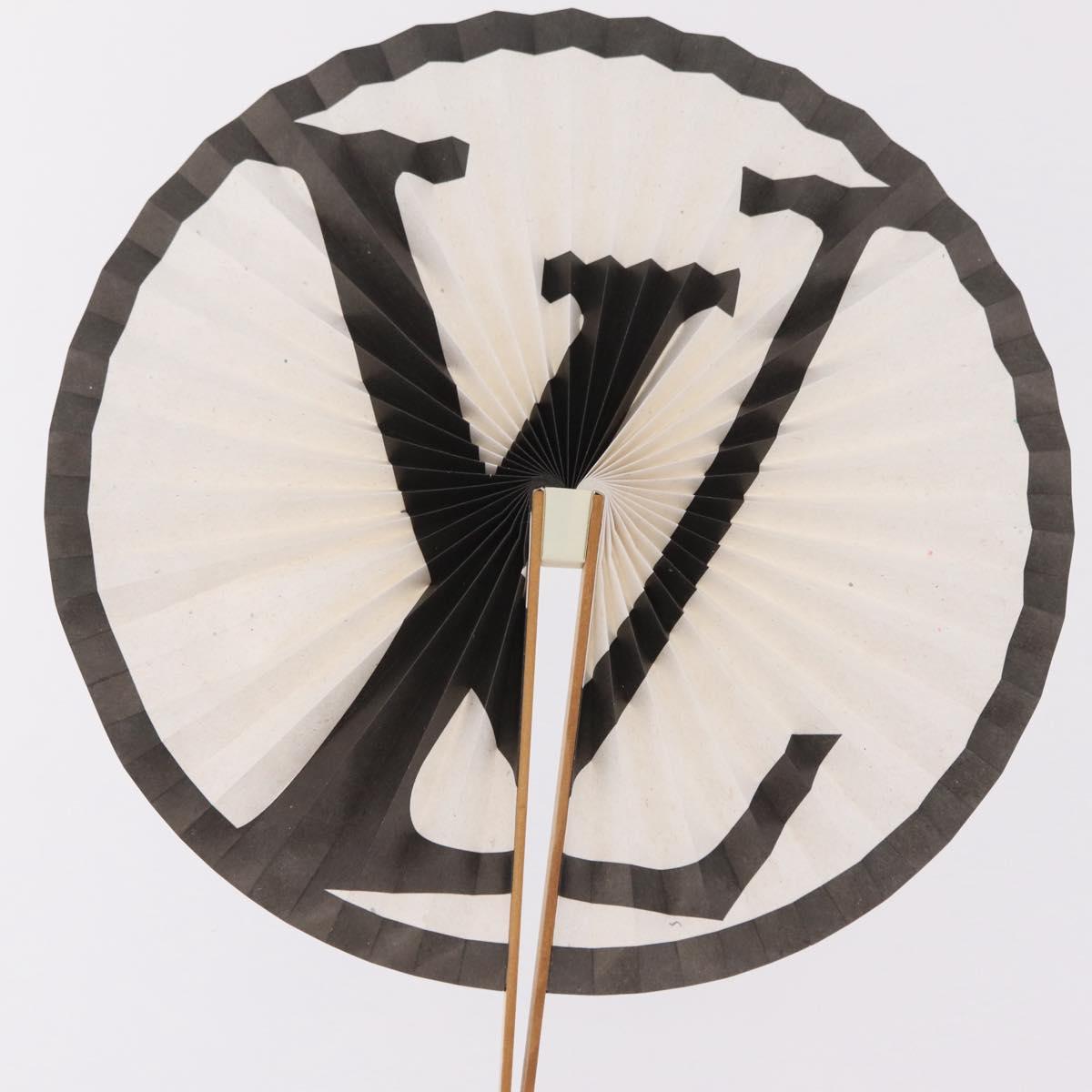 LOUIS VUITTON Japanese Fan Paper Not For Sale White LV Auth 167695M