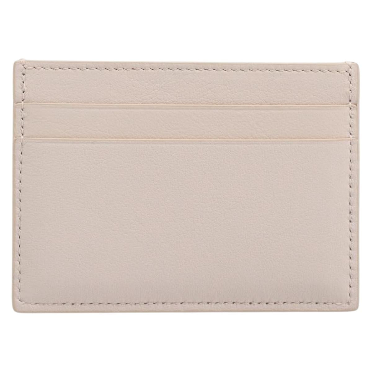LOEWE Card Case Leather Pink Auth 167702M