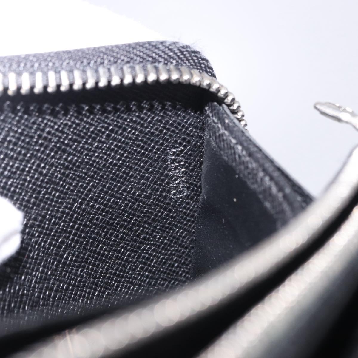 LOUIS VUITTON Epi Zippy Wallet Long Wallet Black M64838 LV Auth 167705