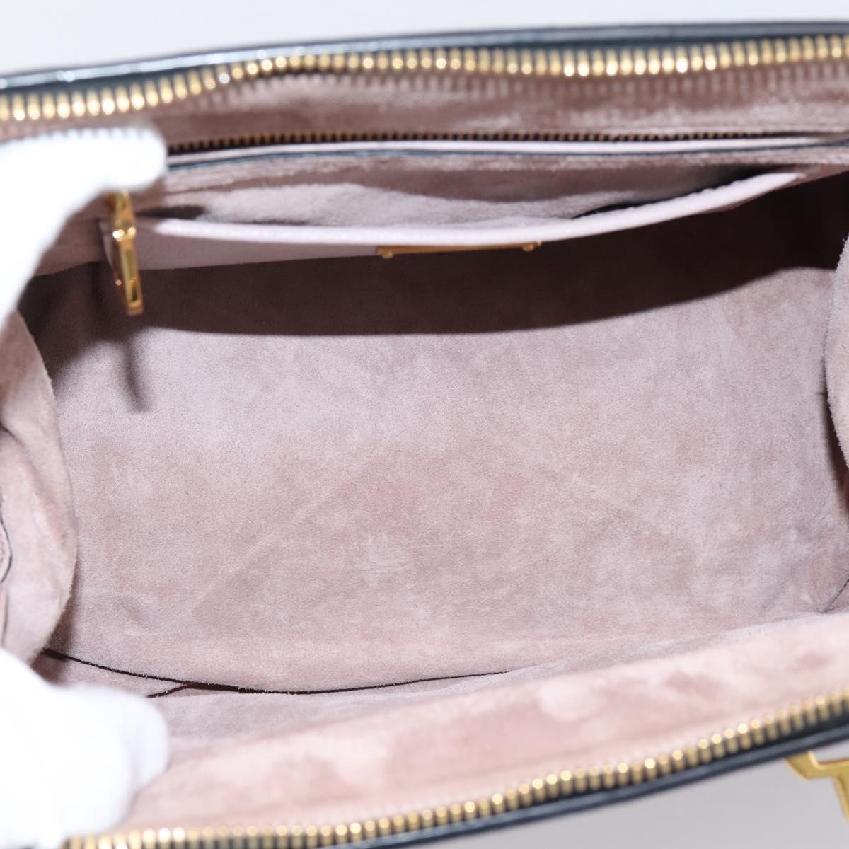 Miu Miu Hand Bag Leather 2way Pink Gold Tone Auth 167741M