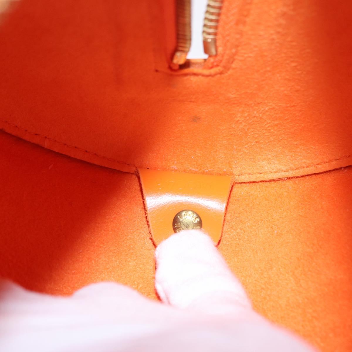 LOUIS VUITTON Epi Soufflot Hand Bag Orange Mandarin M5222H LV Auth 167753SAM