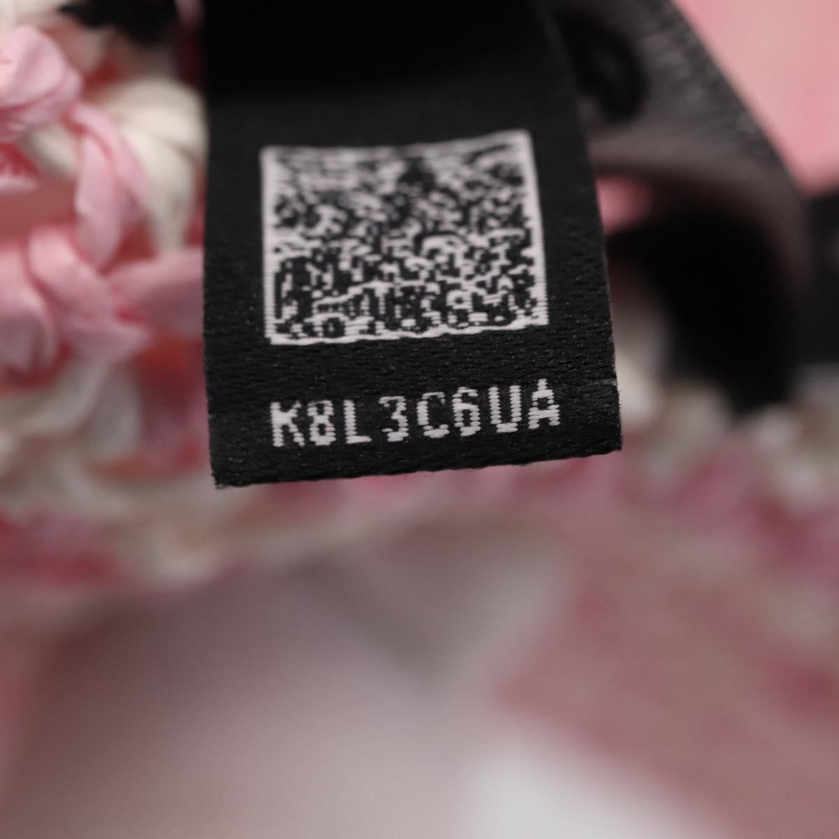 CHANEL Hat Straw M Pink CC Auth 167758M