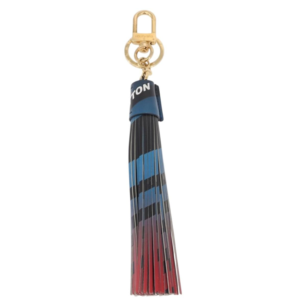LOUIS VUITTON Charm Leather Multicolor Gold LV Auth 167760SAM