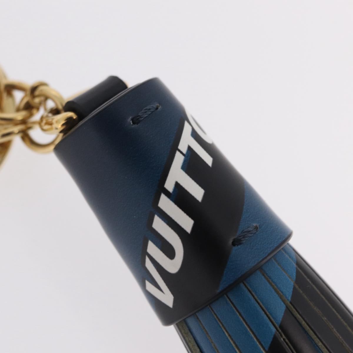 LOUIS VUITTON Charm Leather Multicolor Gold LV Auth 167760SAM