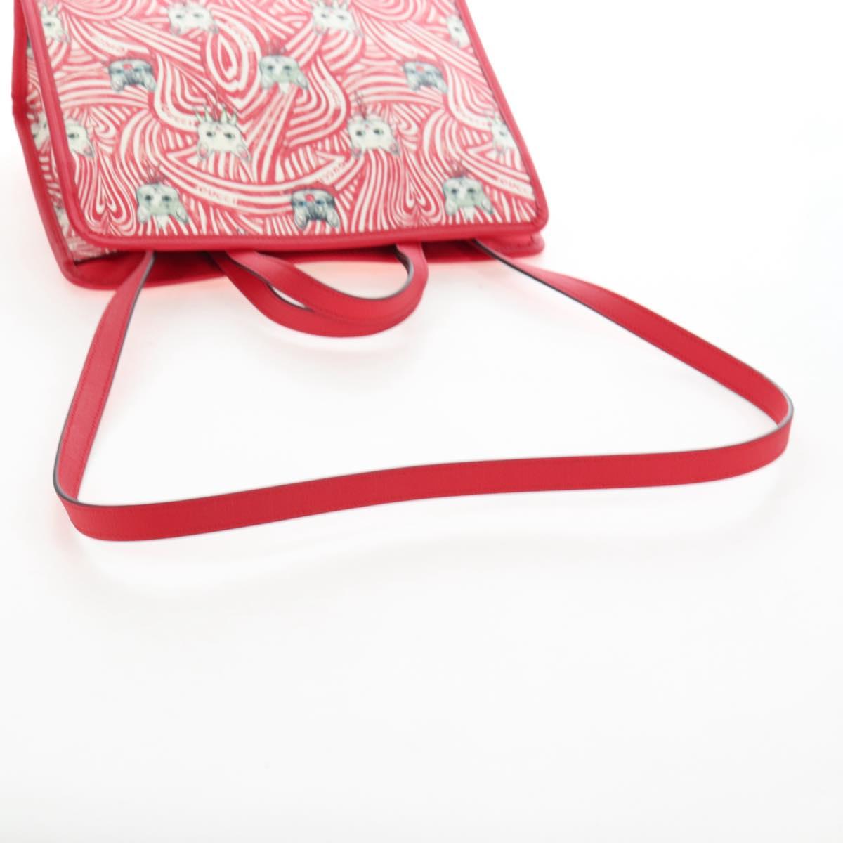 GUCCI x Higuchi Yuuko Hand Bag PVC 2way Red 630542 Auth 167781SM