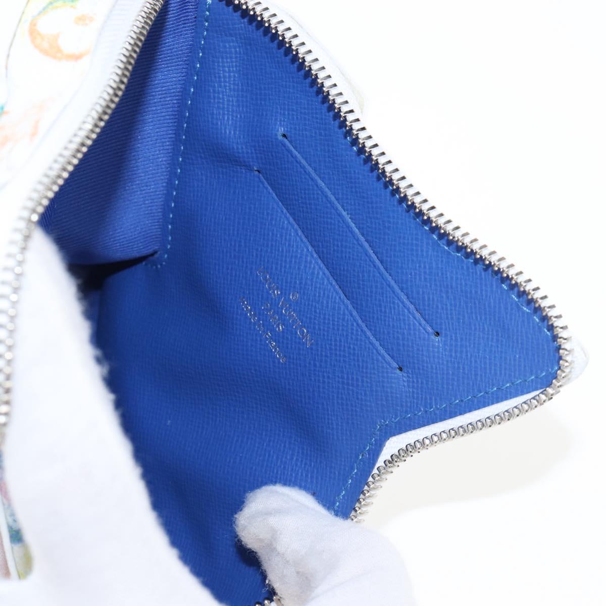 LOUIS VUITTON Monogram Pastel Colors LV Block Pouch M57277 LV Auth 167783SM
