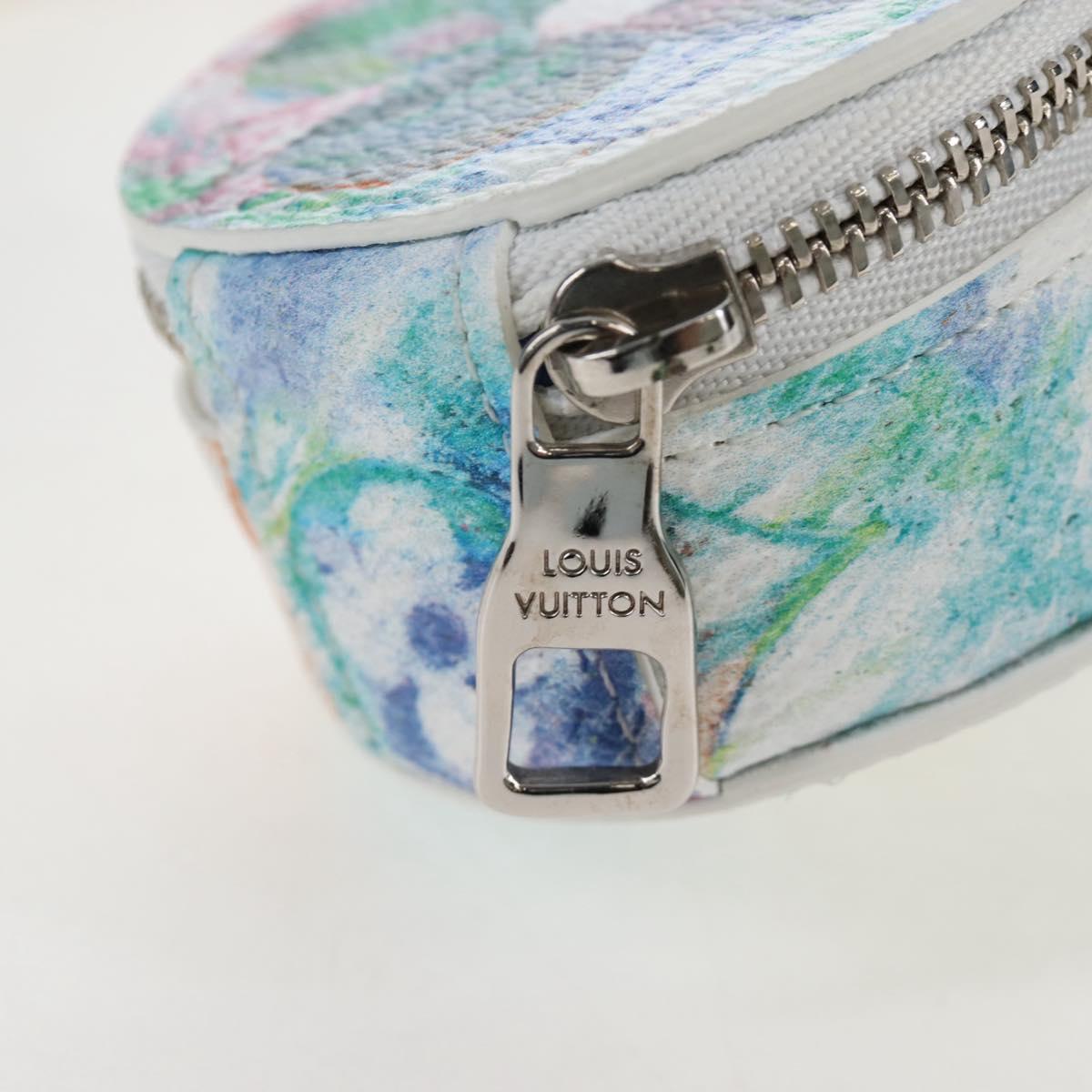 LOUIS VUITTON Monogram Pastel Colors LV Block Pouch M57277 LV Auth 167783SM