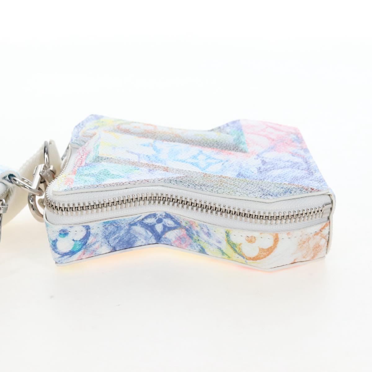 LOUIS VUITTON Monogram Pastel Colors LV Block Pouch M57277 LV Auth 167783SM