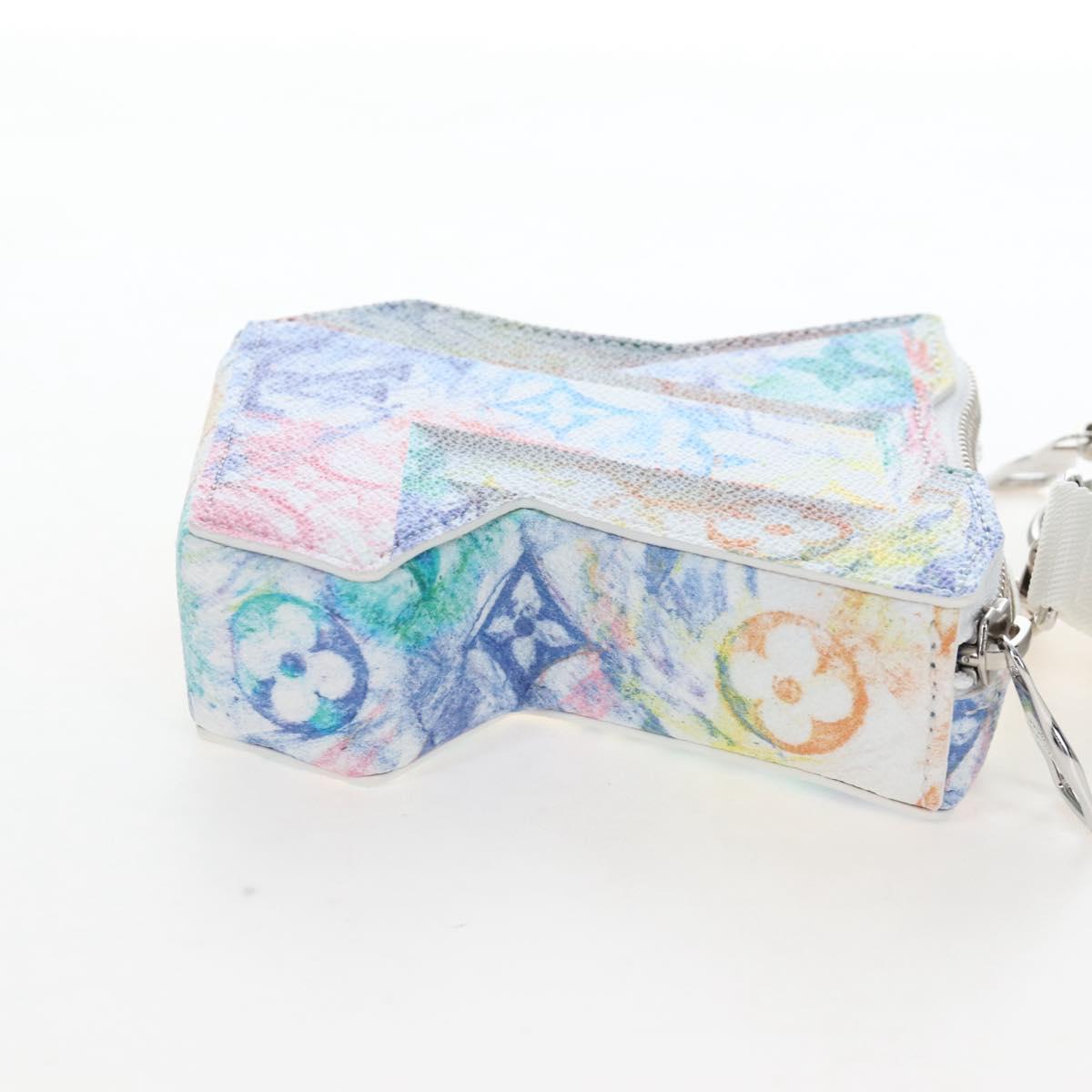 LOUIS VUITTON Monogram Pastel Colors LV Block Pouch M57277 LV Auth 167783SM
