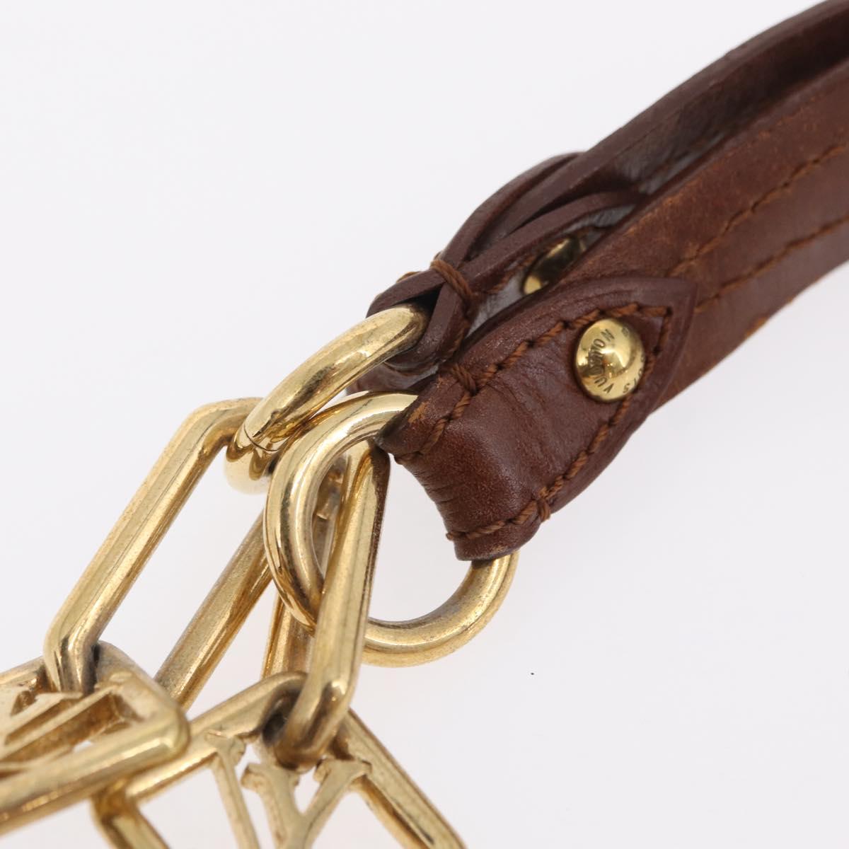 LOUIS VUITTON Charm Cabas Bron Hand Bag Brown White M95157 LV Auth 167784A