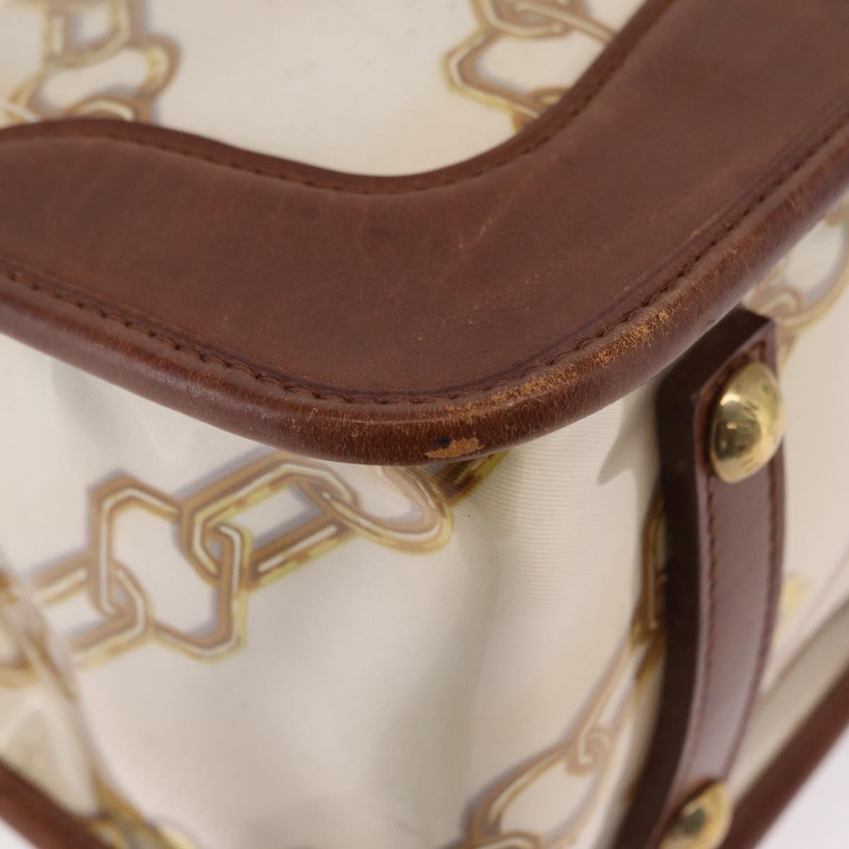 LOUIS VUITTON Charm Cabas Bron Hand Bag Brown White M95157 LV Auth 167784A