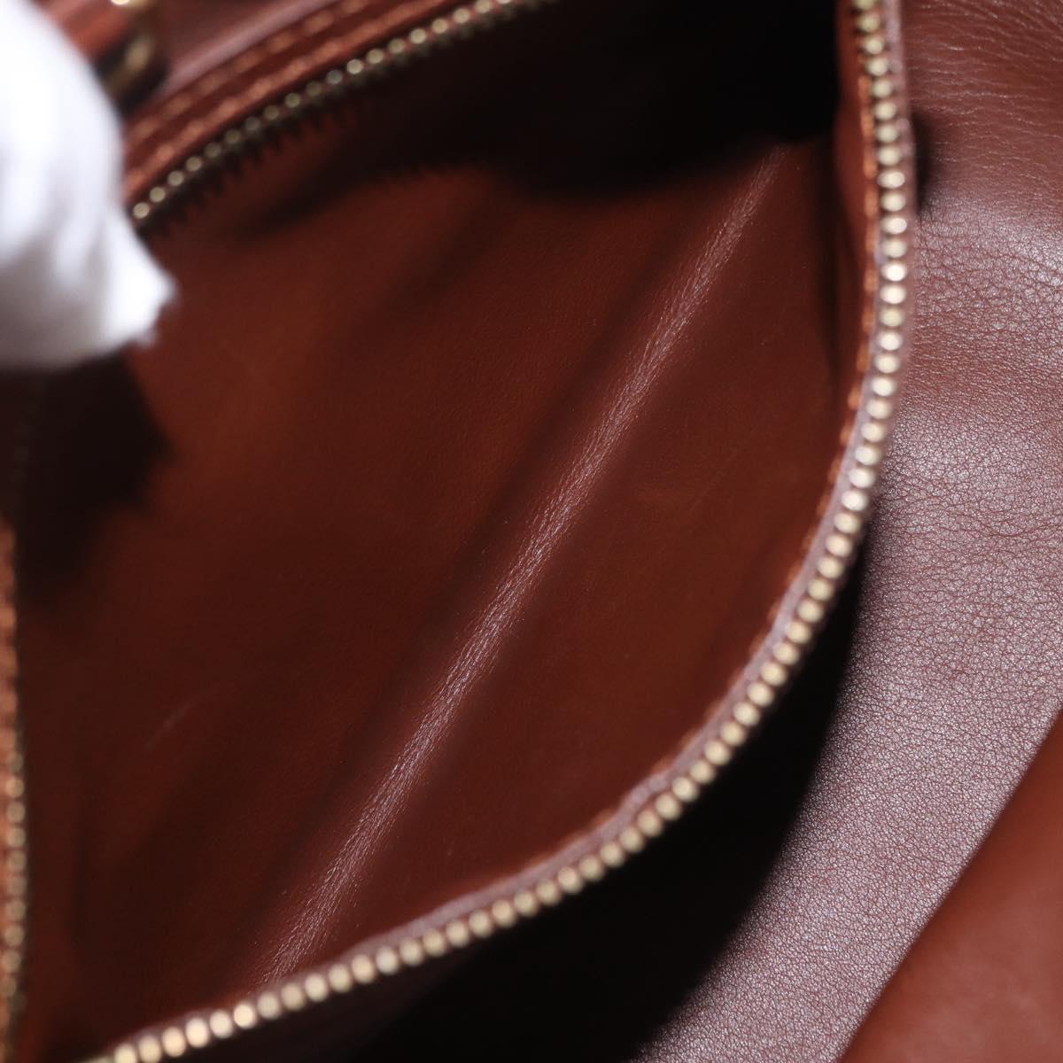 LOUIS VUITTON Charm Cabas Bron Hand Bag Brown White M95157 LV Auth 167784A
