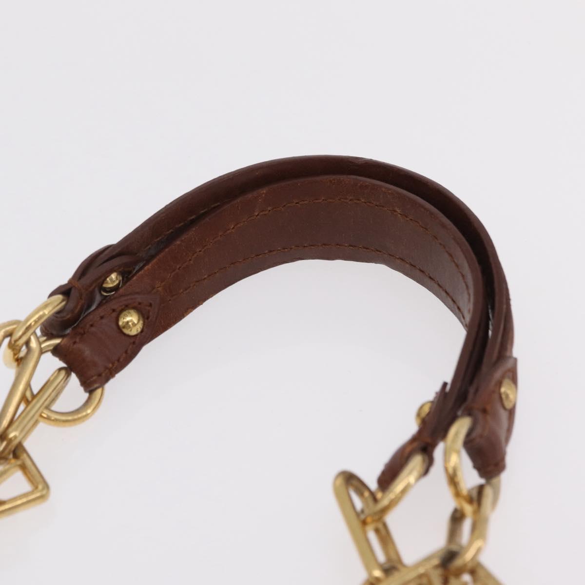LOUIS VUITTON Charm Cabas Bron Hand Bag Brown White M95157 LV Auth 167784A