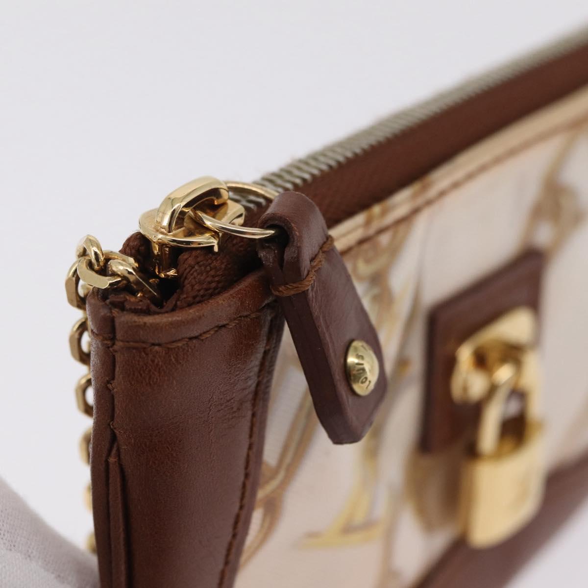 LOUIS VUITTON Monogram Charm Pochette Cles Coin Purse M95164 LV Auth 167786A