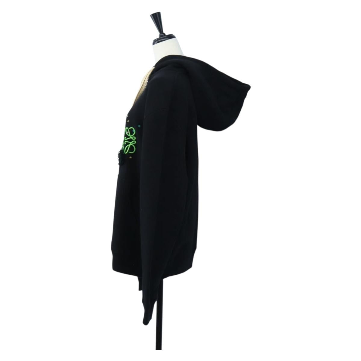 LOEWE Susuwatari Spirited Away Long Sleeve Hoodie Cotton M Black Auth 167788M