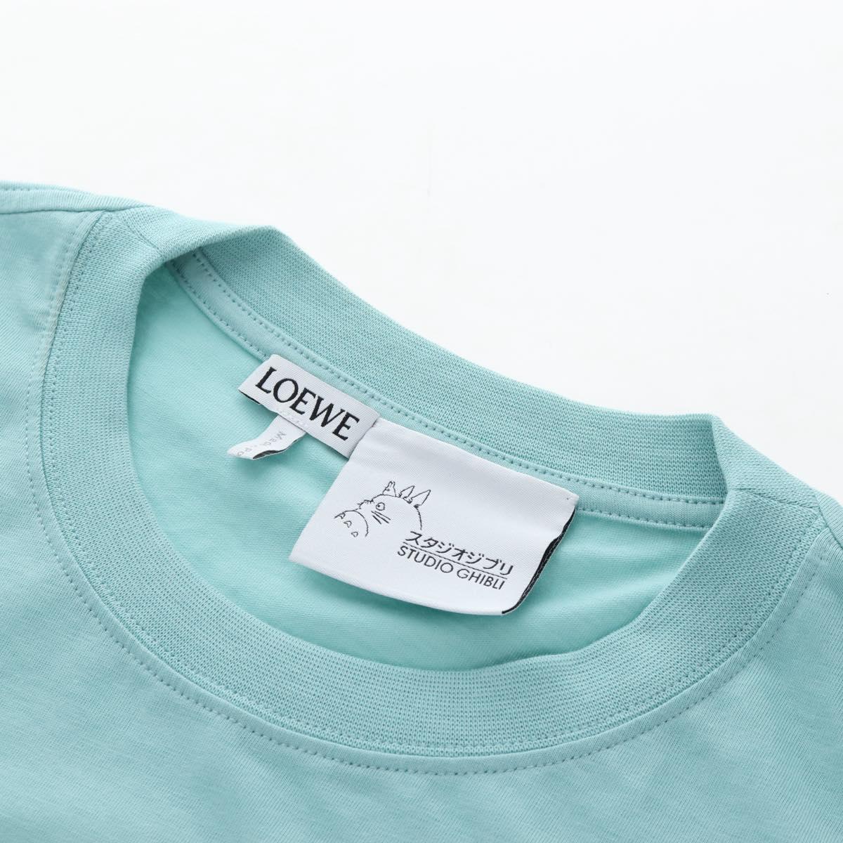 LOEWE Baby Mouse Flybird Spirited Away T Shirt Cotton XS Mint Green Auth 167790M