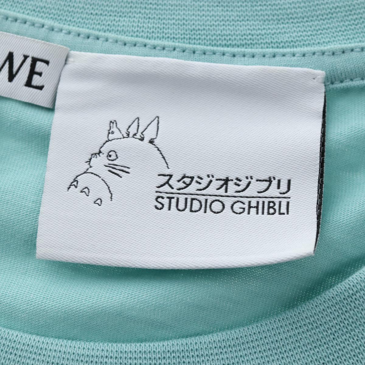 LOEWE Baby Mouse Flybird Spirited Away T Shirt Cotton XS Mint Green Auth 167790M