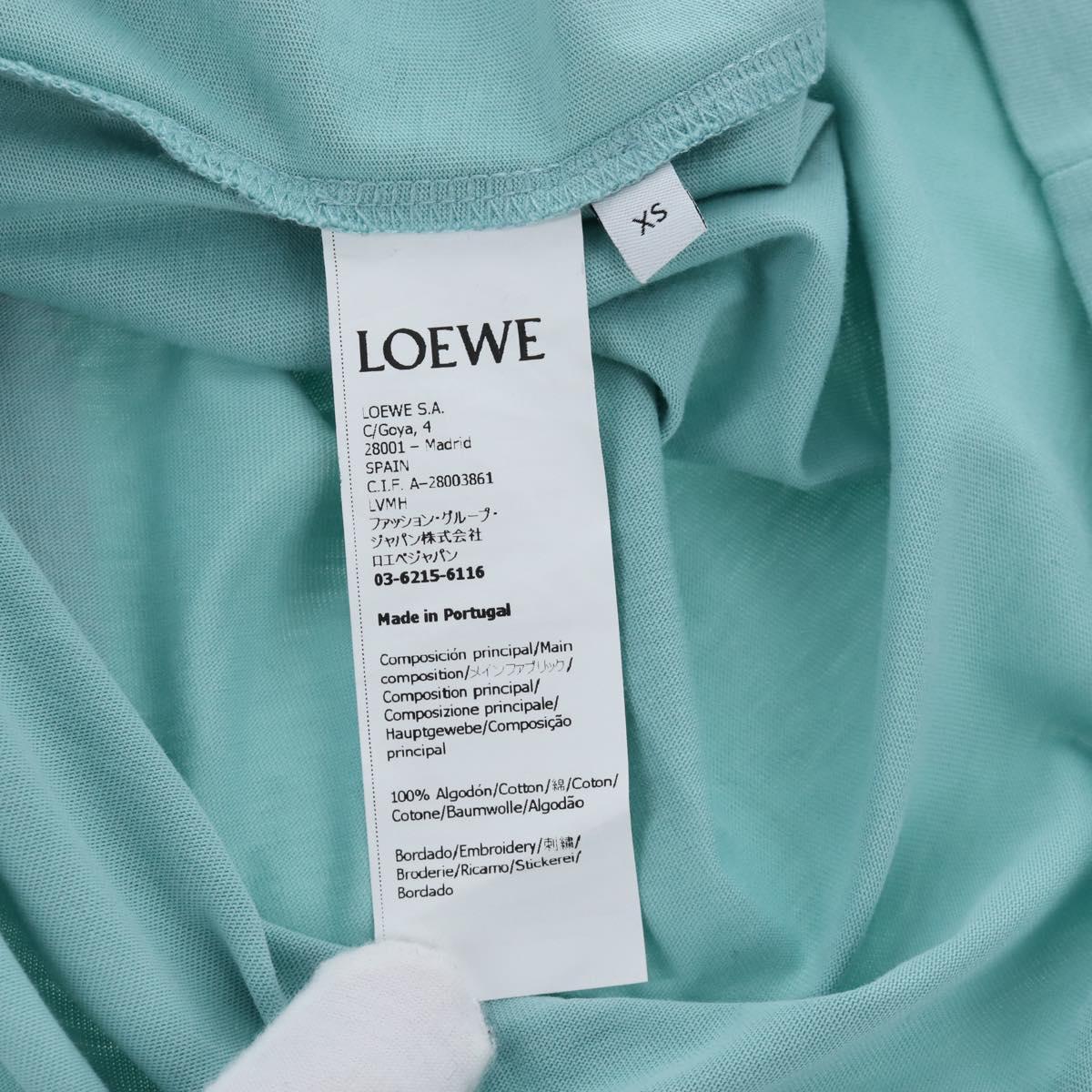 LOEWE Baby Mouse Flybird Spirited Away T Shirt Cotton XS Mint Green Auth 167790M