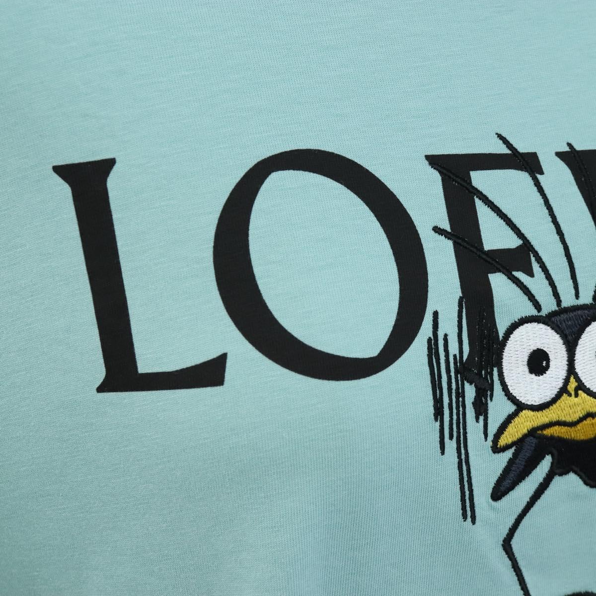 LOEWE Baby Mouse Flybird Spirited Away T Shirt Cotton XS Mint Green Auth 167790M