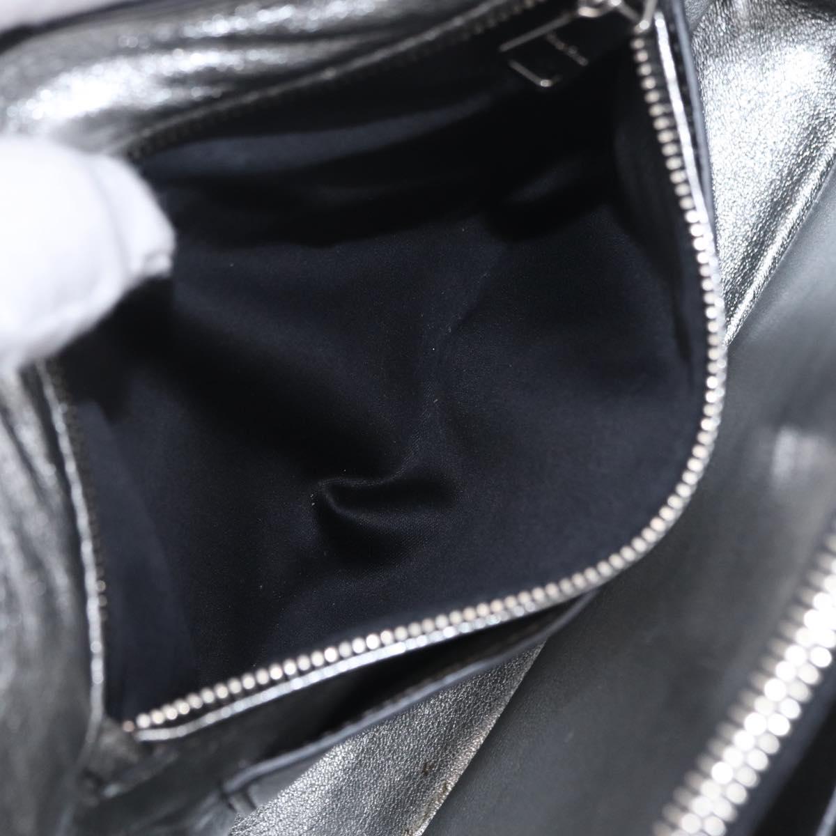 Miu Miu Hand Bag Leather 2way Silver Auth 167797A