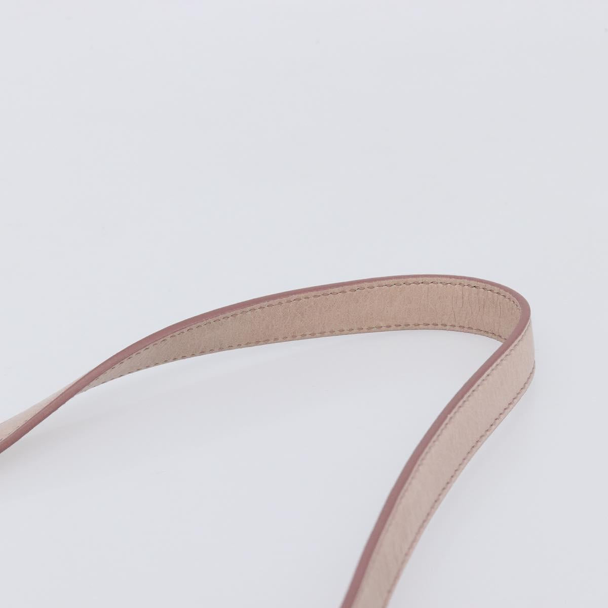 Miu Miu Hand Bag Leather 2way Pink Gold Auth 167808M