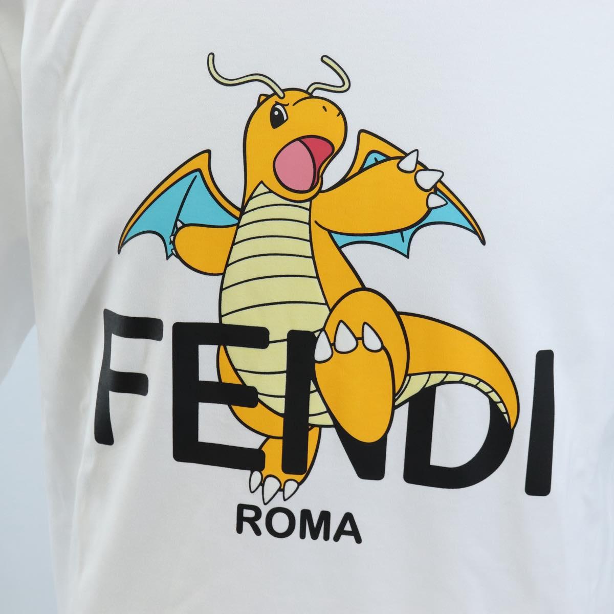 FENDI x FRGMT x POKMON Dragonite Short Sleeved T Shirt Cotton M Auth 167854M