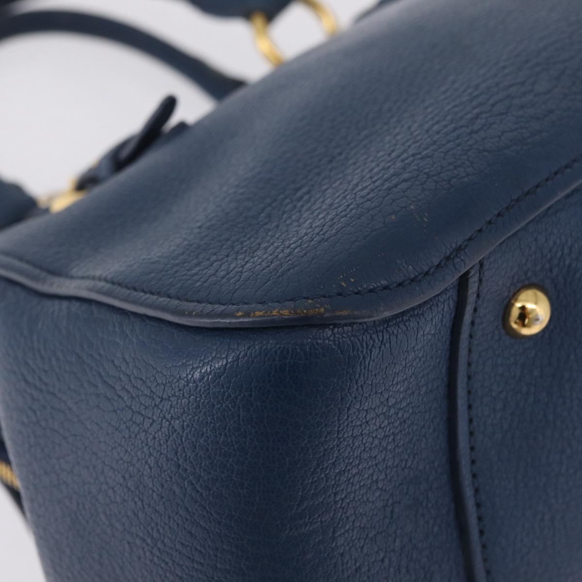 Miu Miu Hand Bag Leather 2 Set Pink Blue Auth 167860