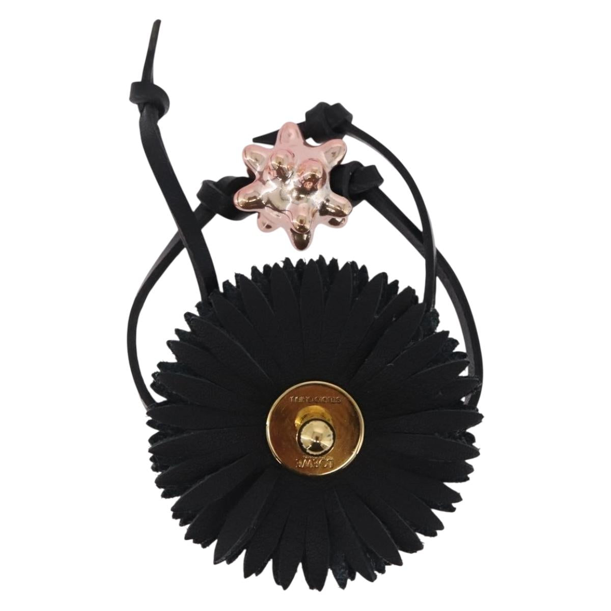 LOEWE Suswatari LOEWE × Studio Ghibli Bag Charm Leather Gray Auth 167894SM