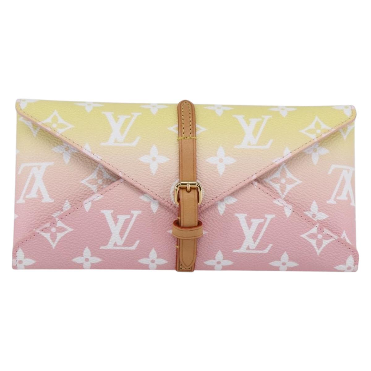 LOUIS VUITTON Monogram Etoui 6 Pailles Pouch Pink GI0621 LV Auth 167902SAM