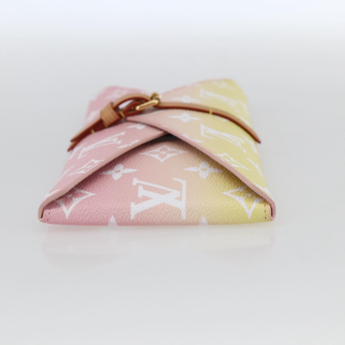 LOUIS VUITTON Monogram Etoui 6 Pailles Pouch Pink GI0621 LV Auth 167902SAM