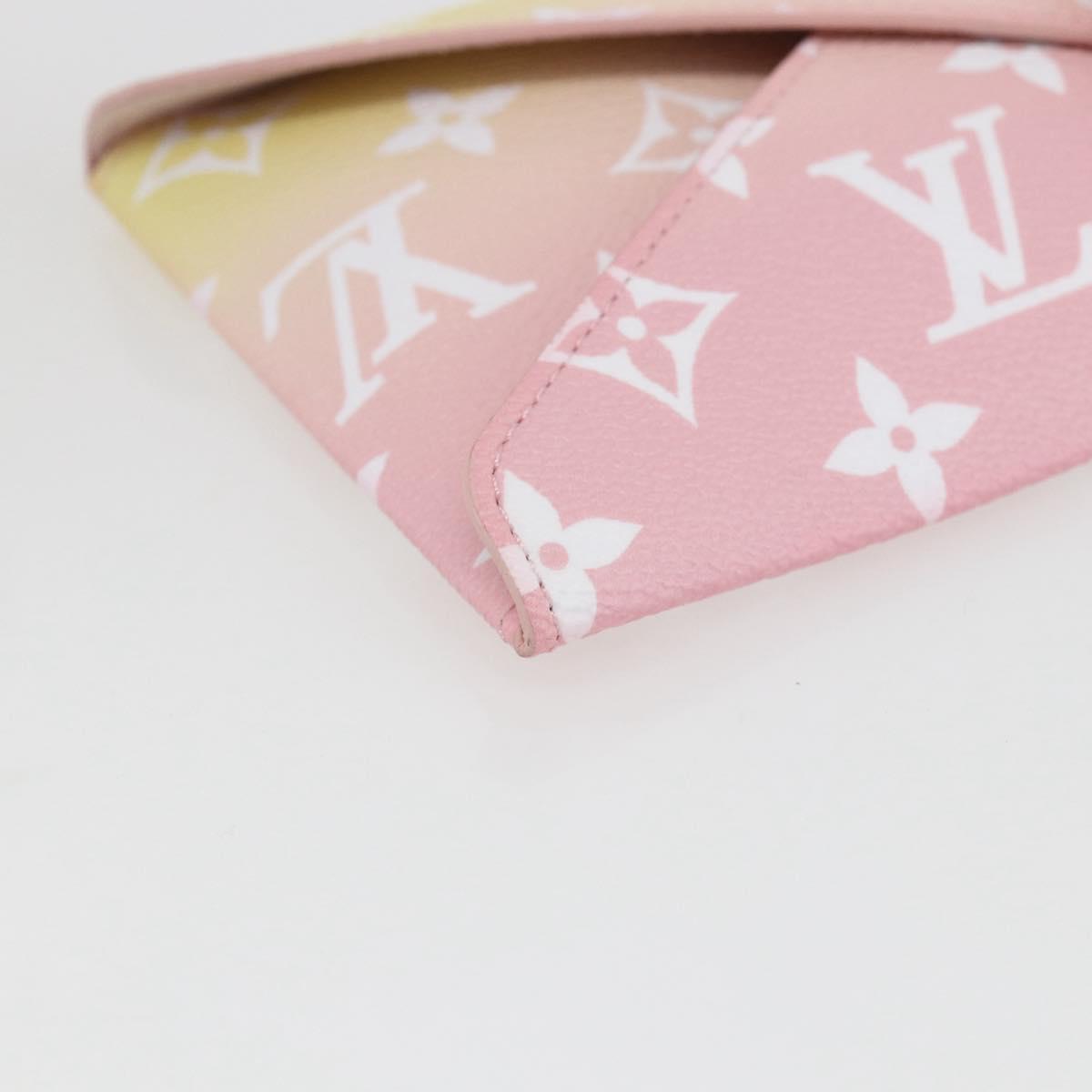 LOUIS VUITTON Monogram Etoui 6 Pailles Pouch Pink GI0621 LV Auth 167902SAM