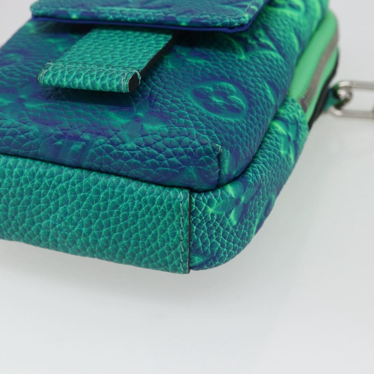 LOUIS VUITTON Taurillon Illusion Double Phone Pouch Shoulder Bag M81223 167903SAM