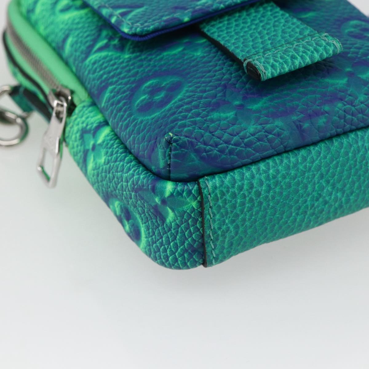 LOUIS VUITTON Taurillon Illusion Double Phone Pouch Shoulder Bag M81223 167903SAM