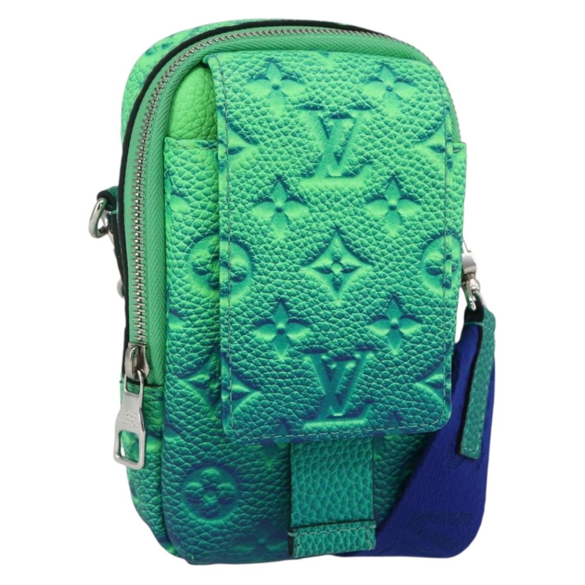 LOUIS VUITTON Taurillon Illusion Double Phone Pouch Shoulder Bag M81223 167903SAM