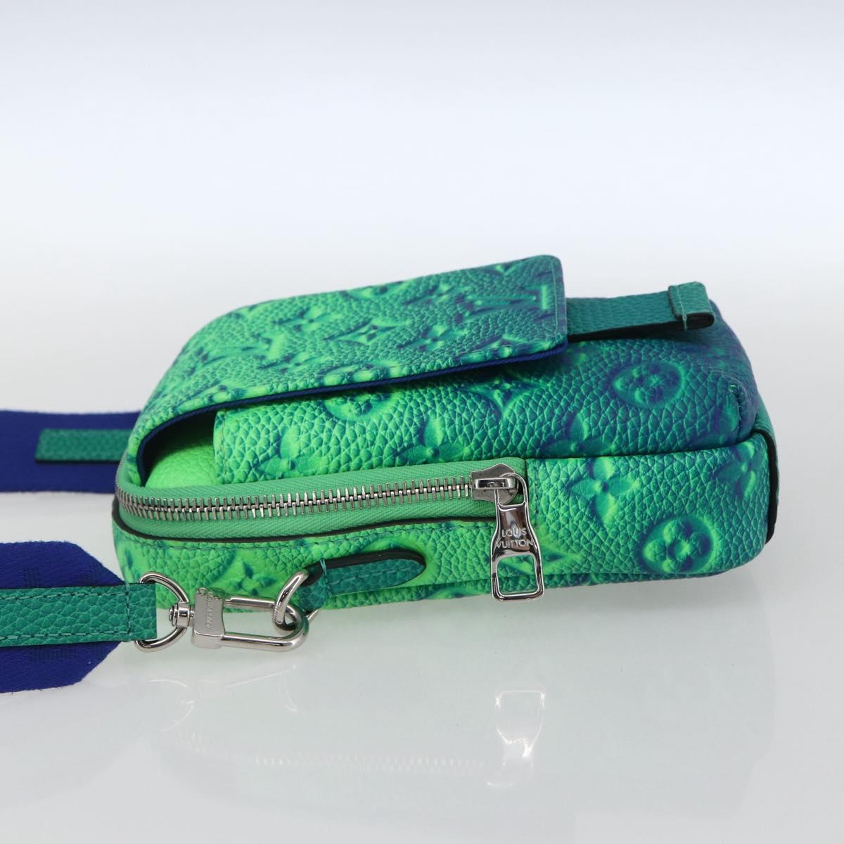 LOUIS VUITTON Taurillon Illusion Double Phone Pouch Shoulder Bag M81223 167903SAM