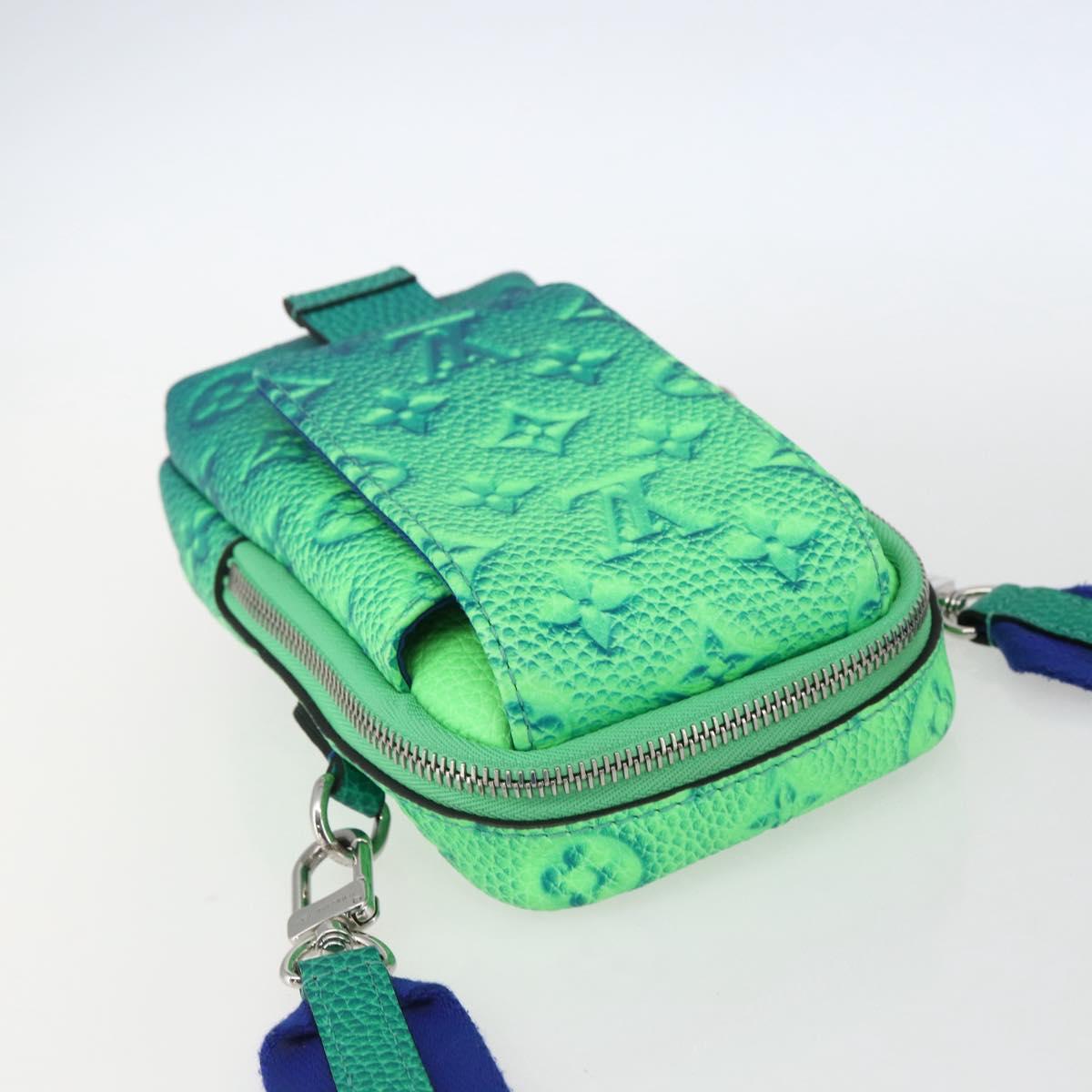 LOUIS VUITTON Taurillon Illusion Double Phone Pouch Shoulder Bag M81223 167903SAM