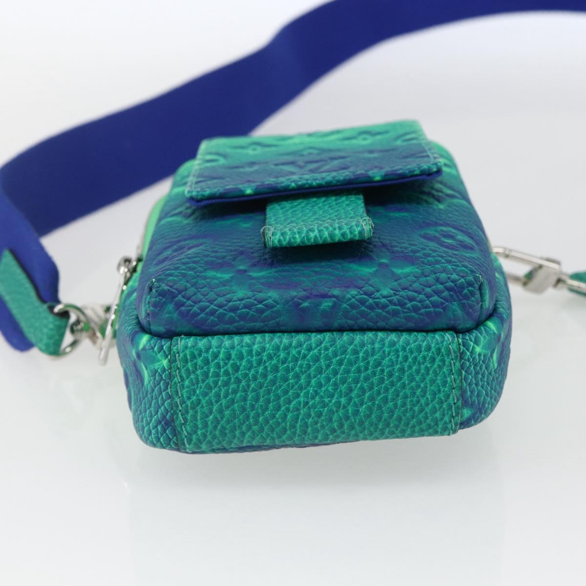 LOUIS VUITTON Taurillon Illusion Double Phone Pouch Shoulder Bag M81223 167903SAM