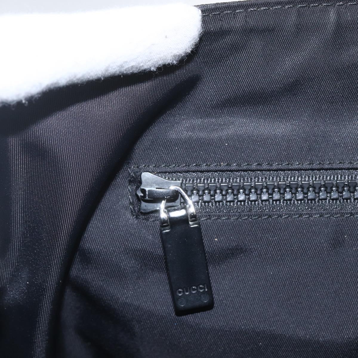 GUCCI GG Supreme Shoulder Bag PVC Black 169935 Auth 167909