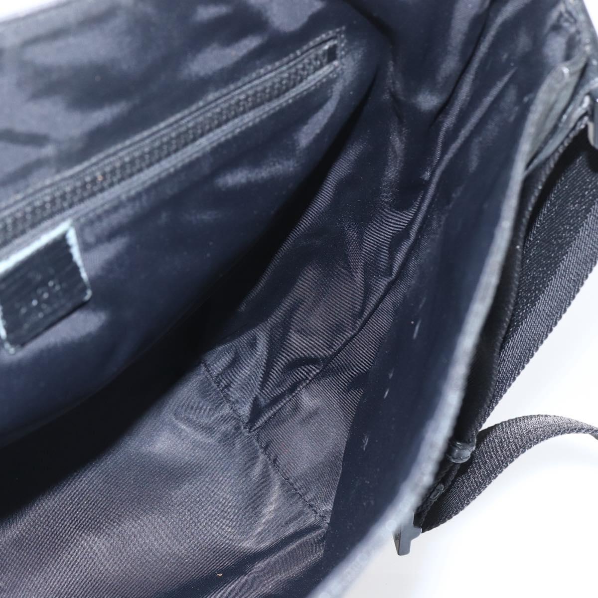 GUCCI GG Supreme Shoulder Bag PVC Black 169935 Auth 167909