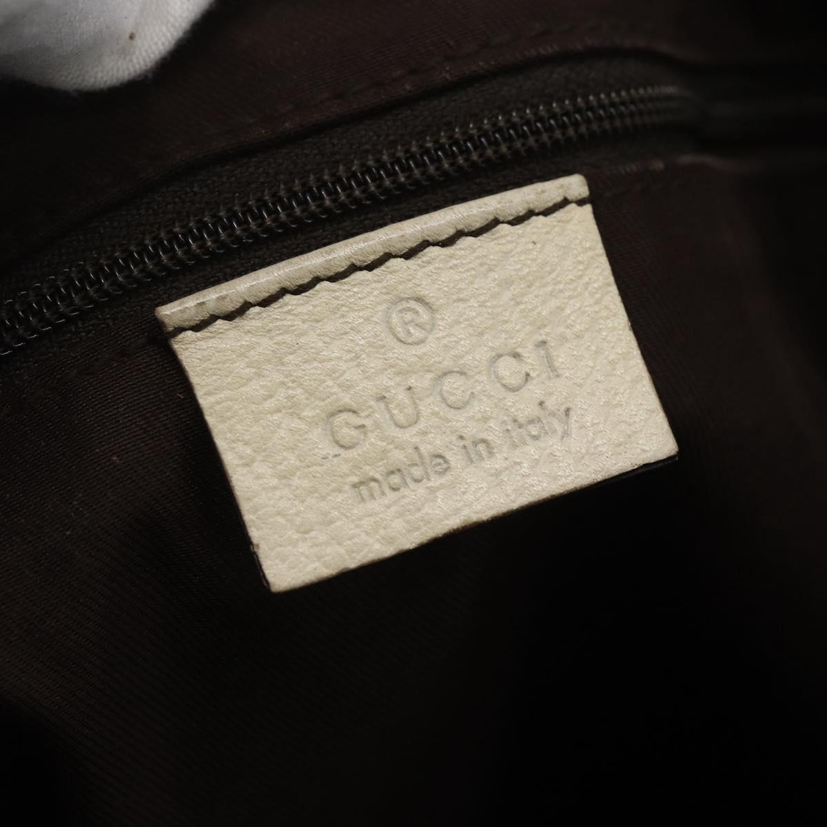 GUCCI GG Canvas Shoulder Bag Beige Gold 131326 Auth 167914